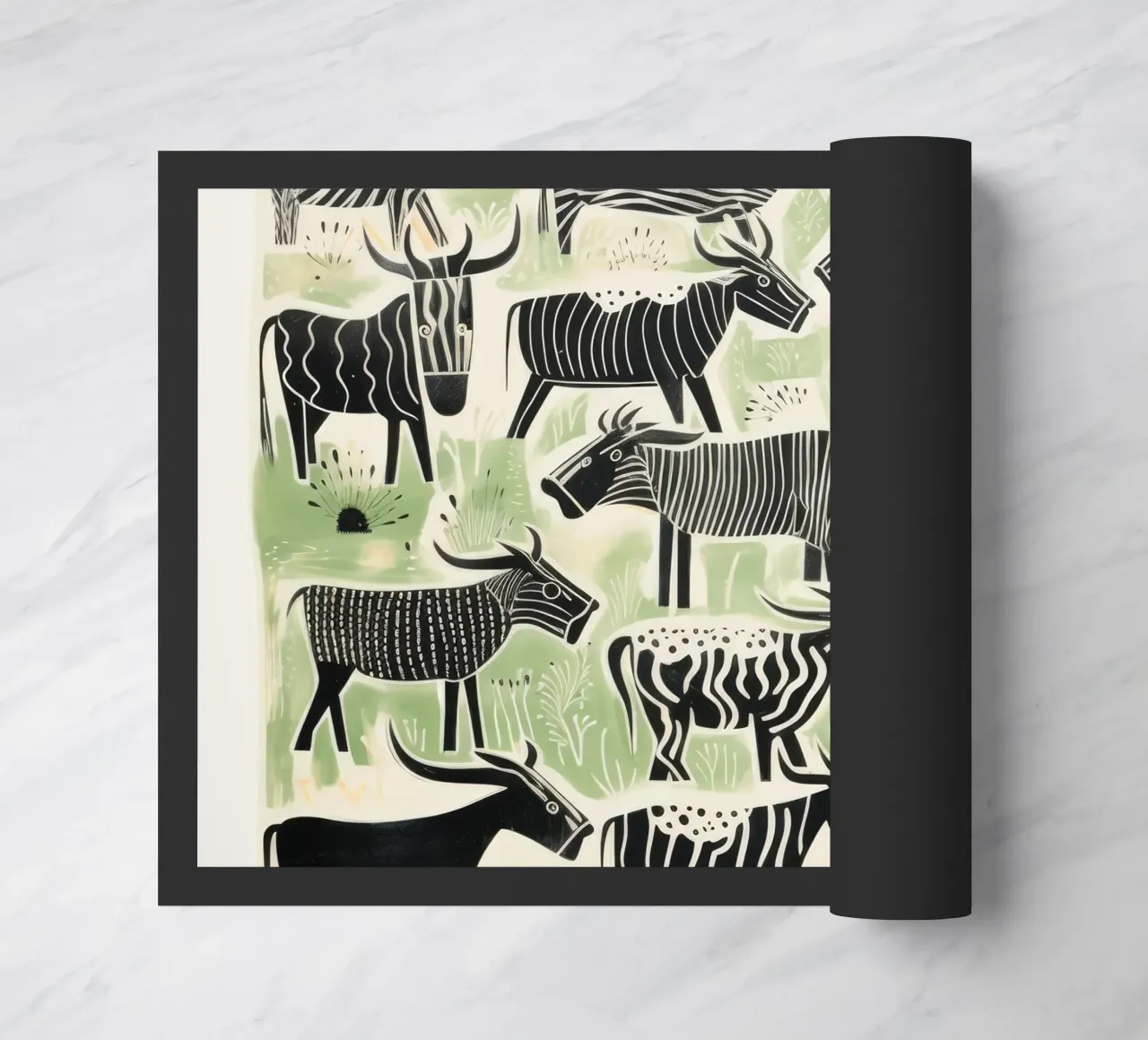 Gnu verde 3 zerbino da Minimal Animal Art