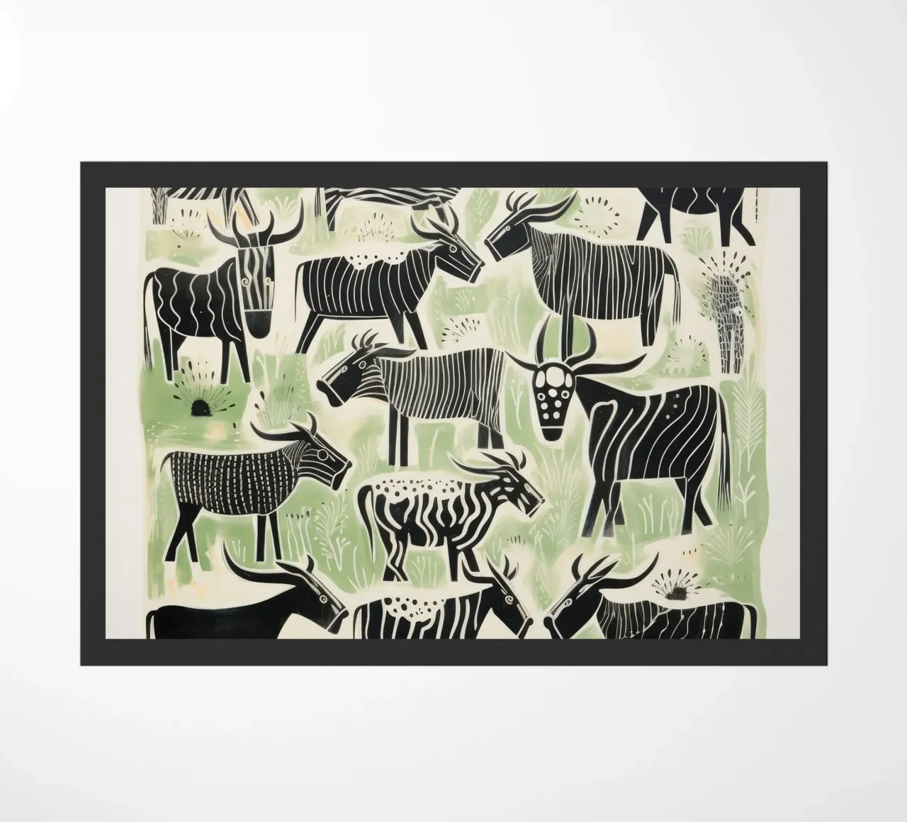Gnu verde 3 zerbino da Minimal Animal Art
