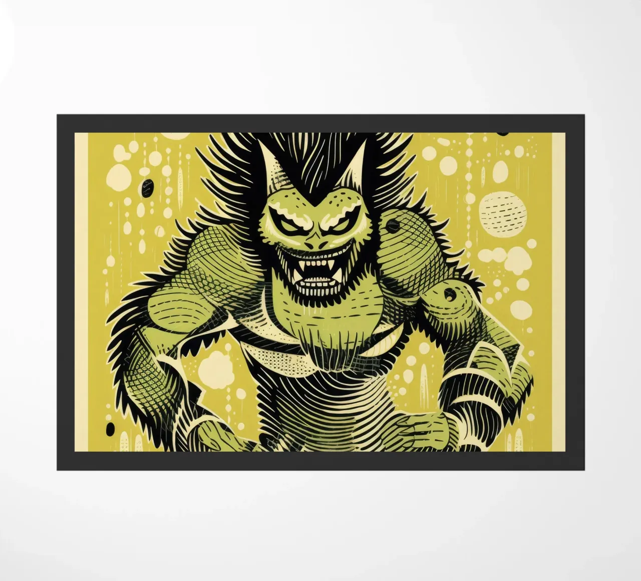 Wolverine verde 1 zerbino da Minimal Animal Art