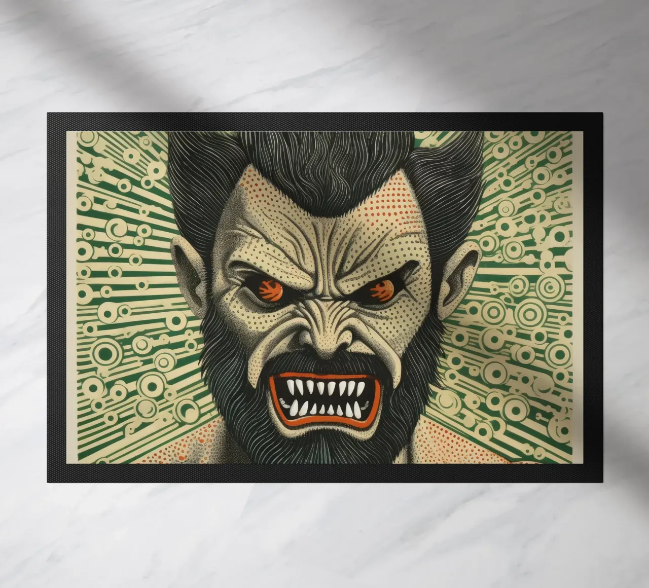 Wolverine verde 2 zerbino da Minimal Animal Art