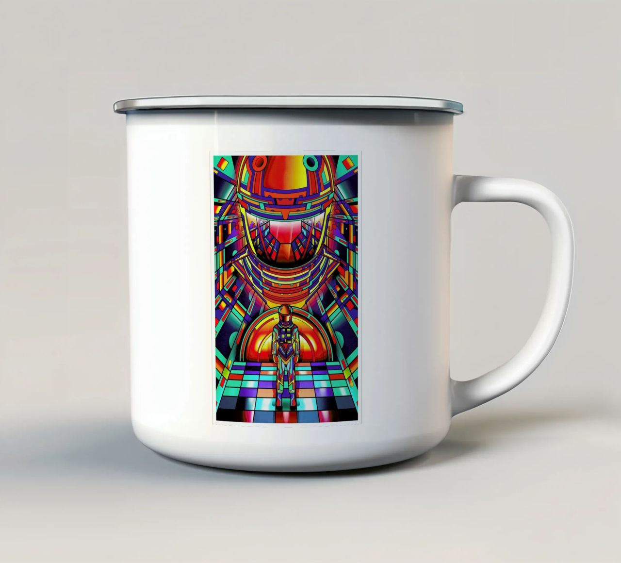 2001 A Space Odyssey tazza in smalto da Van Orton Design