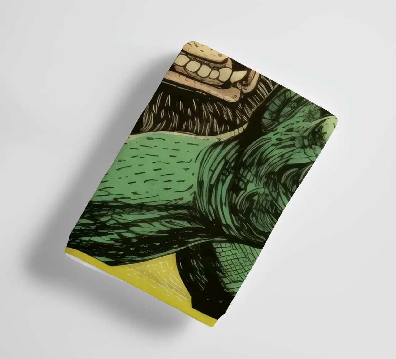 Wolverine verde 3 asciugamano da bagno da Minimal Animal Art