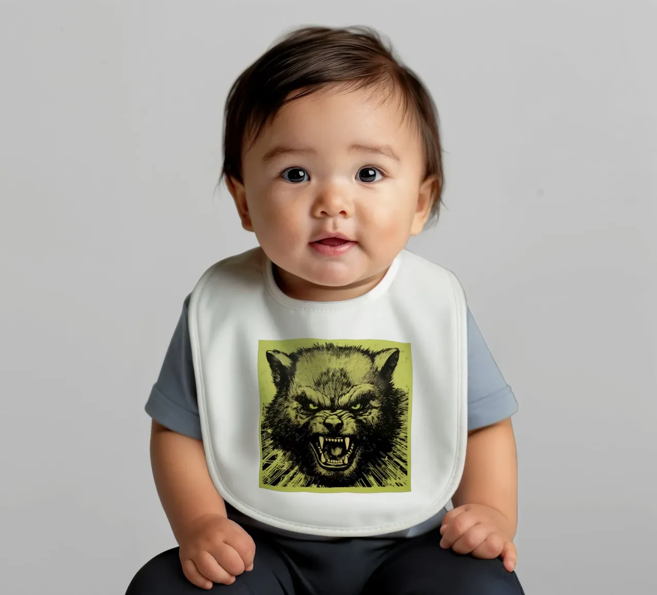 Wolverine verde bavaglino da Minimal Animal Art