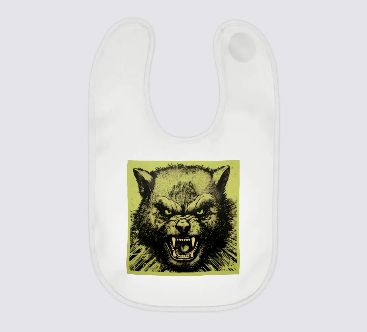 Wolverine verde bavaglino da Minimal Animal Art