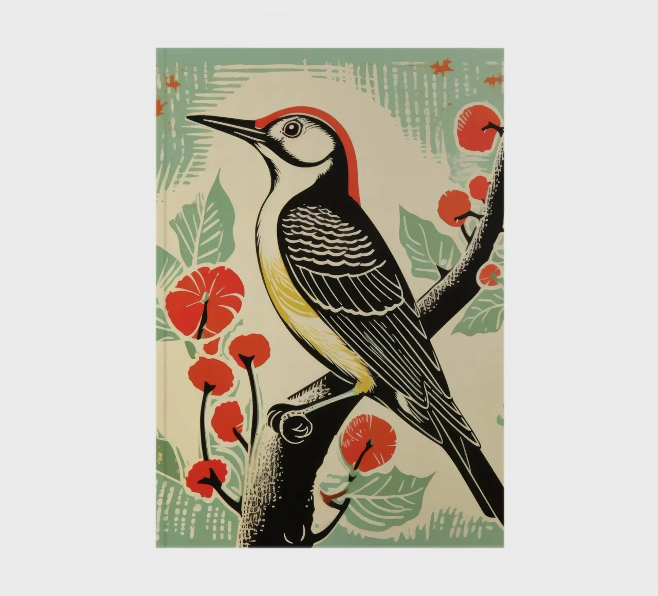 Pic vert 1 carnet de notes de Minimal Animal Art