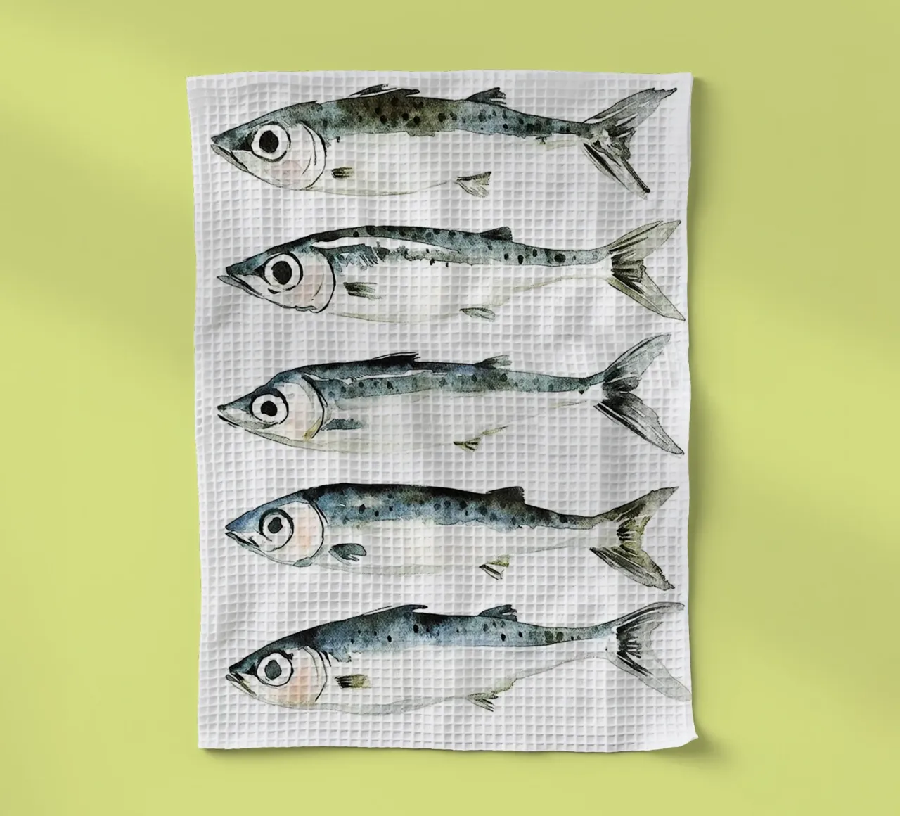Fisch Aquarell Kunst Design Geschirrtuch von kaiyaraiya
