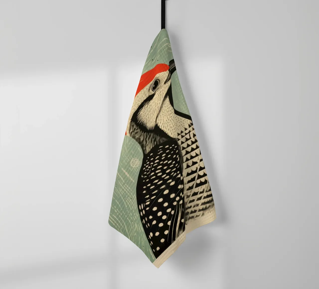 Pic vert 2 torchon de Minimal Animal Art