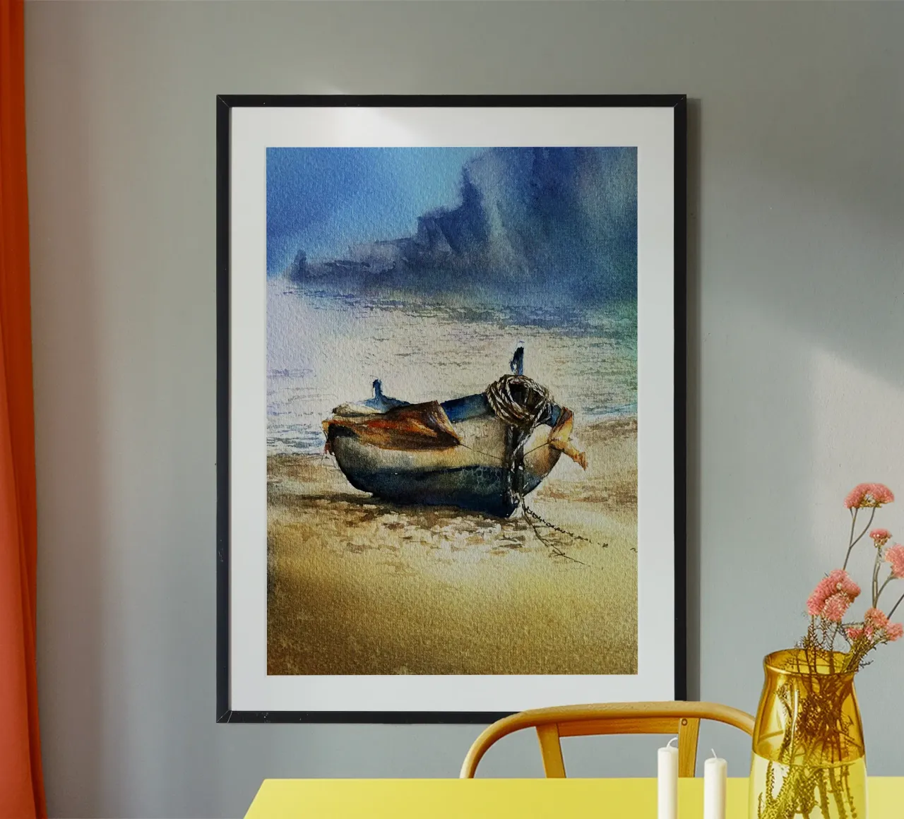 Bateau Aquarelle Art Design hahnemühle de kaiyaraiya
