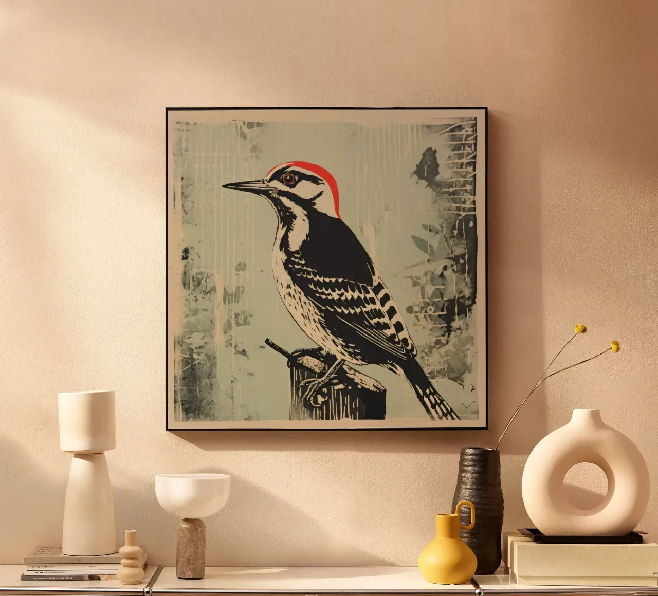 Picchio verde plexiglass da Minimal Animal Art