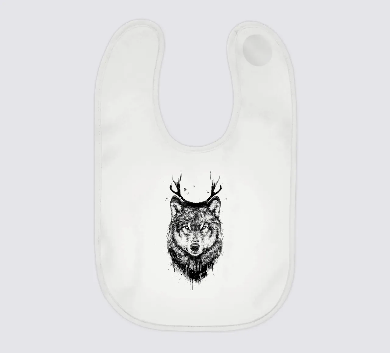 Deer Wolf Babylätzchen von Balazs Solti