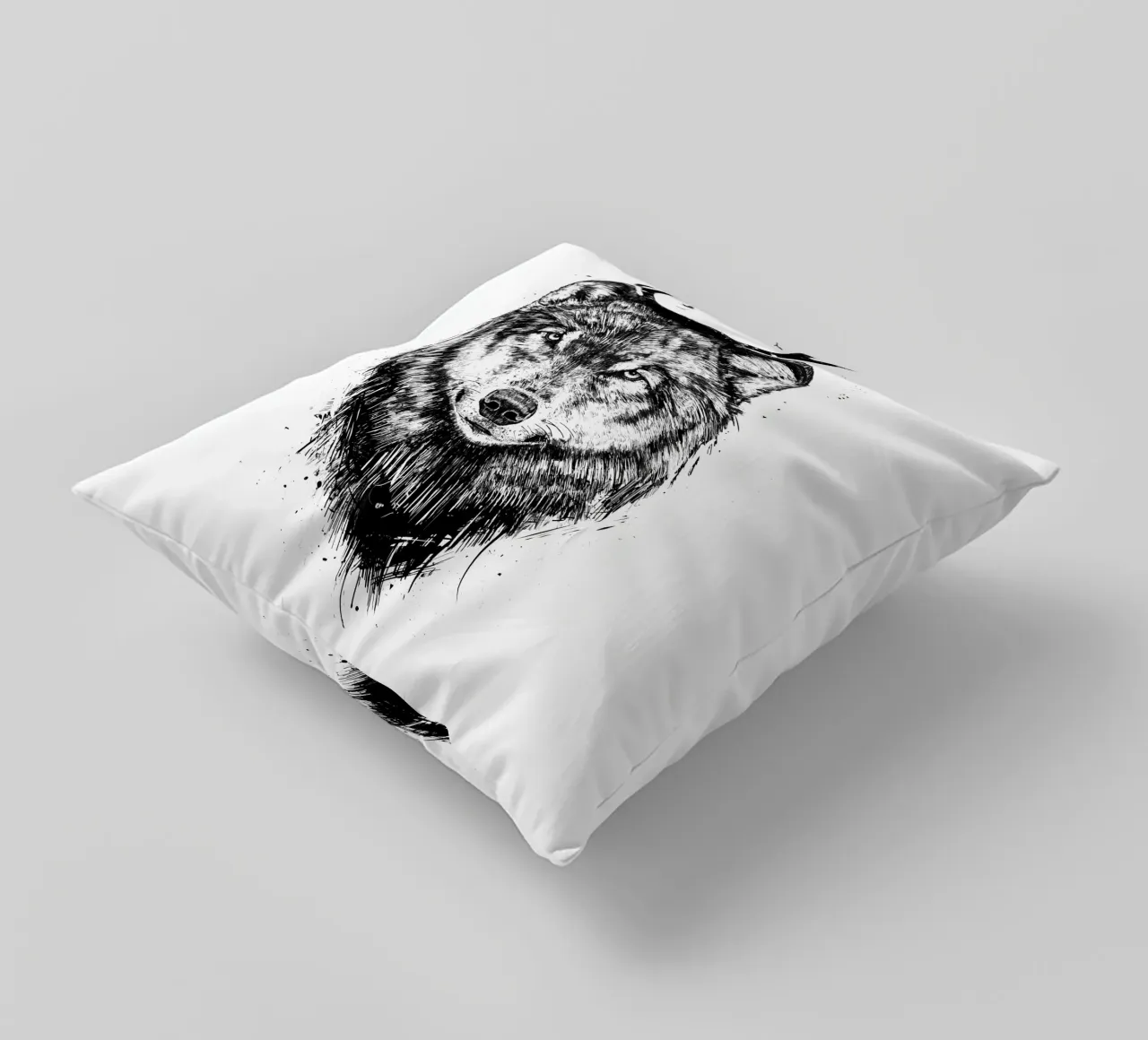 Deer Wolf cuscino da Balazs Solti