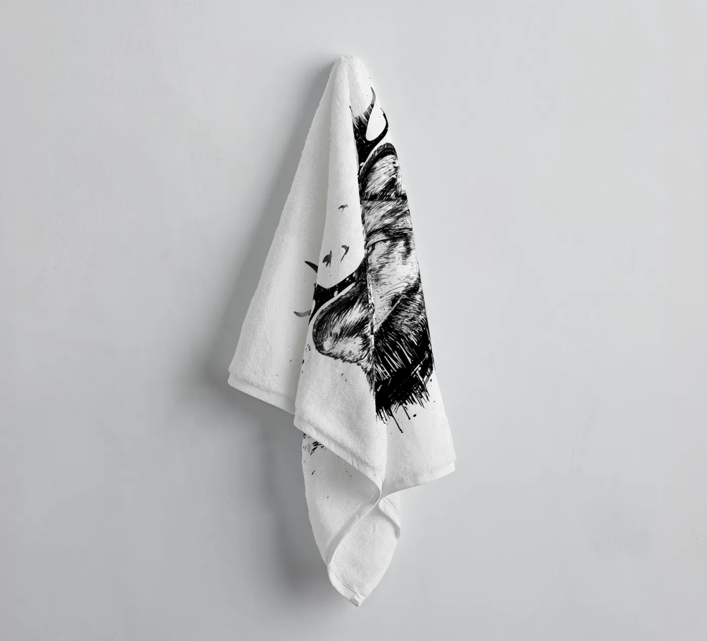 Deer Wolf towel by Balazs Solti