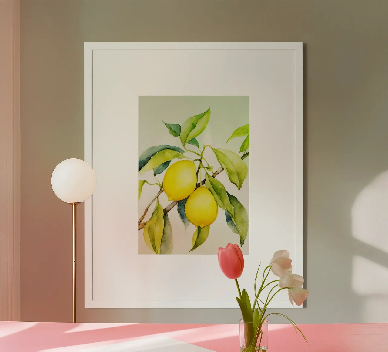 Lemon Watercolor Art poster by kaiyaraiya