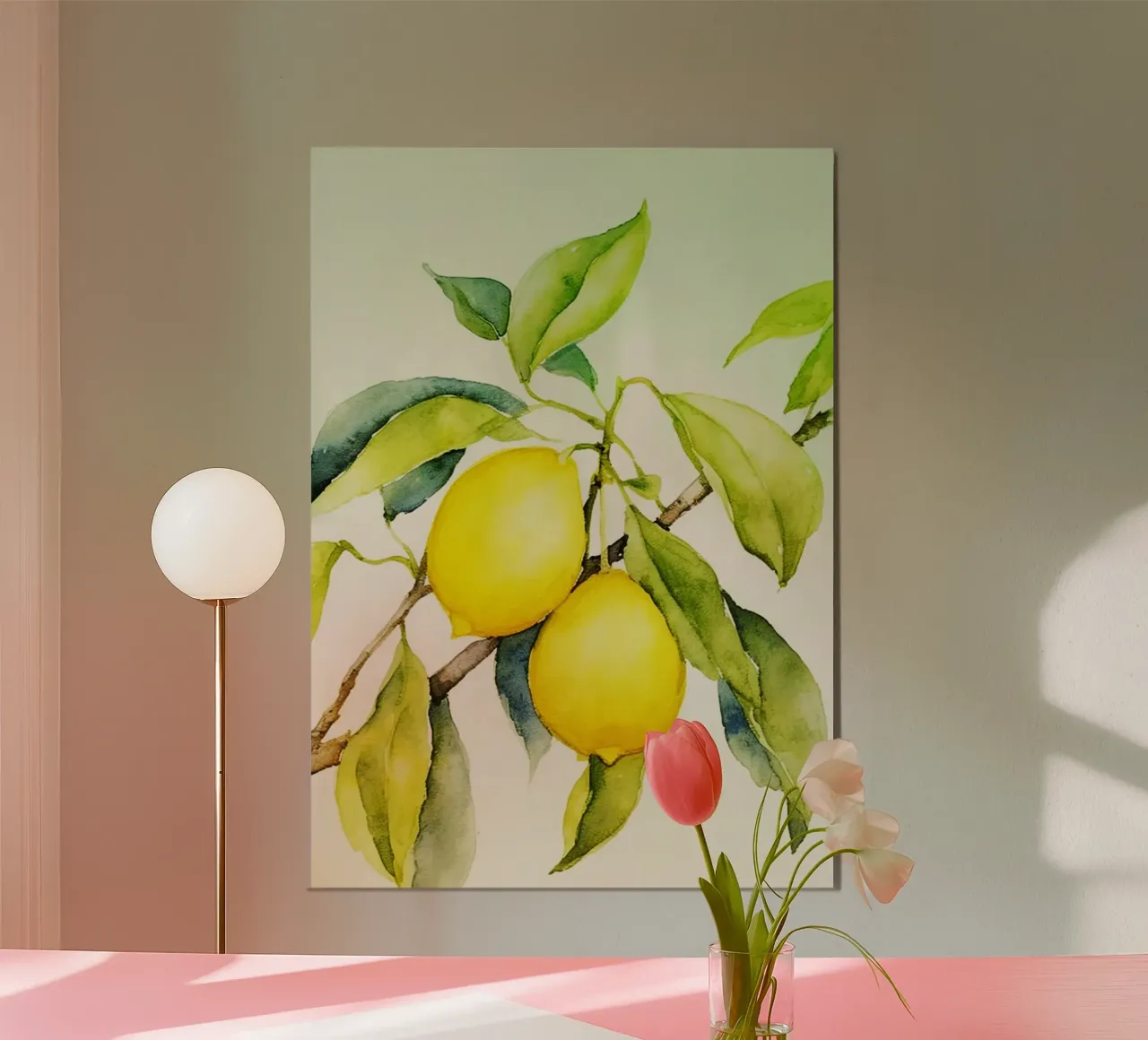 Lemon Watercolor Art poster by kaiyaraiya