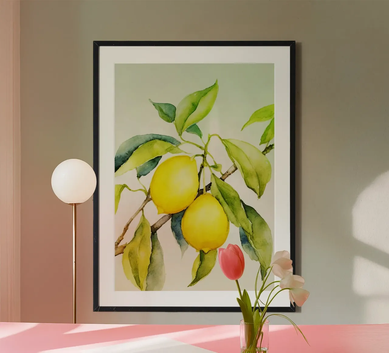 Lemon Watercolor Art poster by kaiyaraiya
