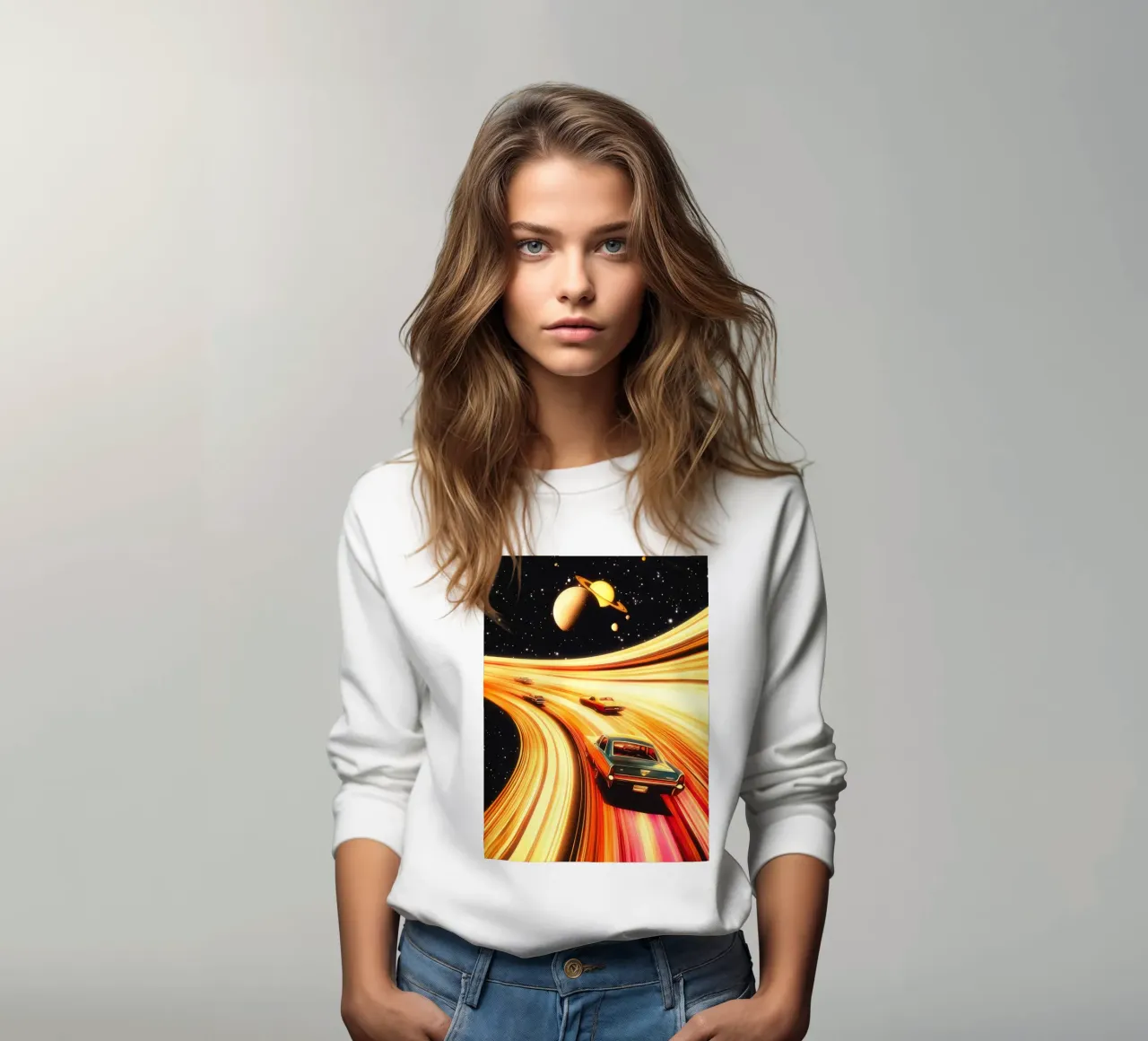 Saturn Speedway sweatshirt by Taudalpoi