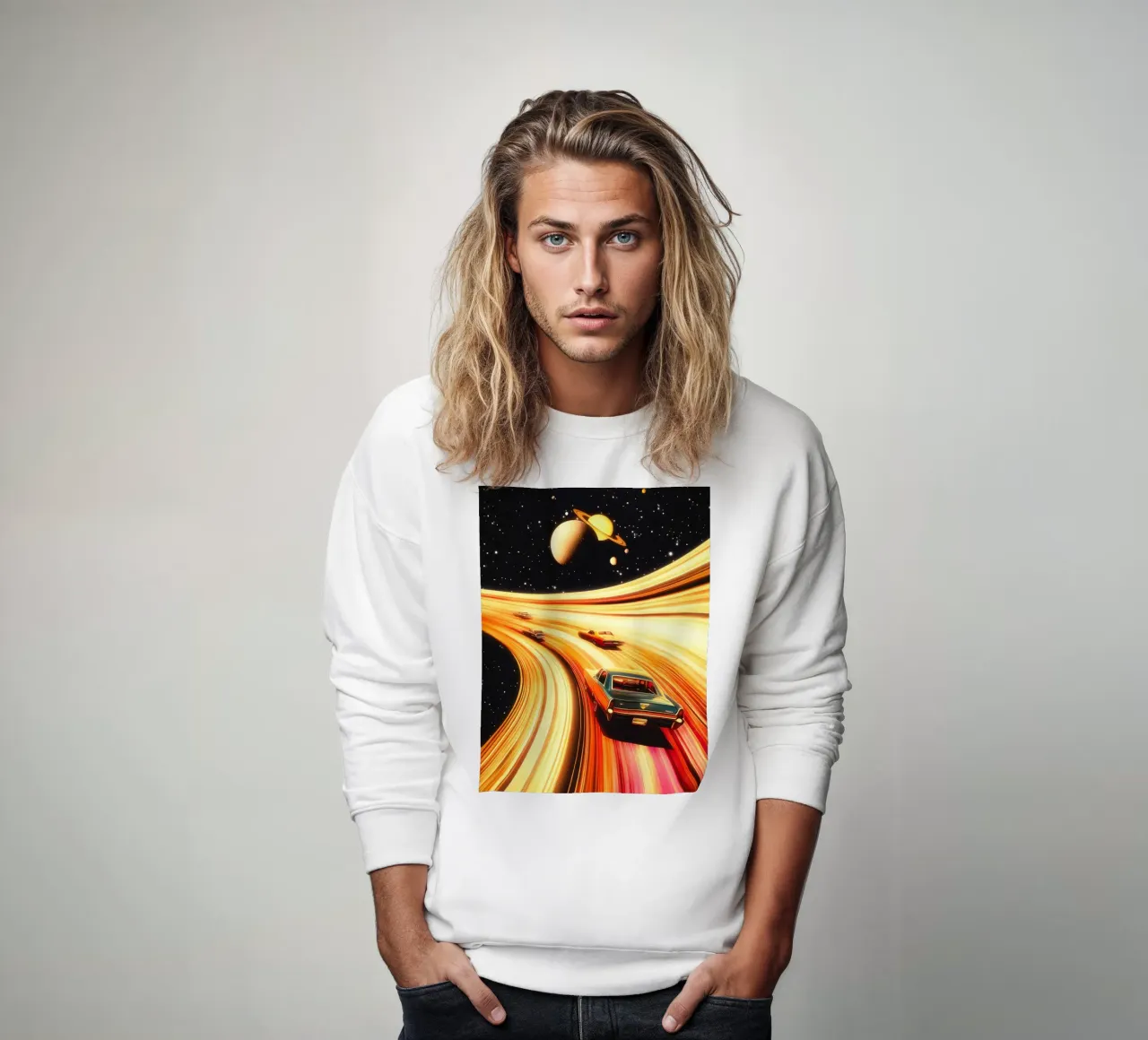 Saturn Speedway sweatshirt by Taudalpoi