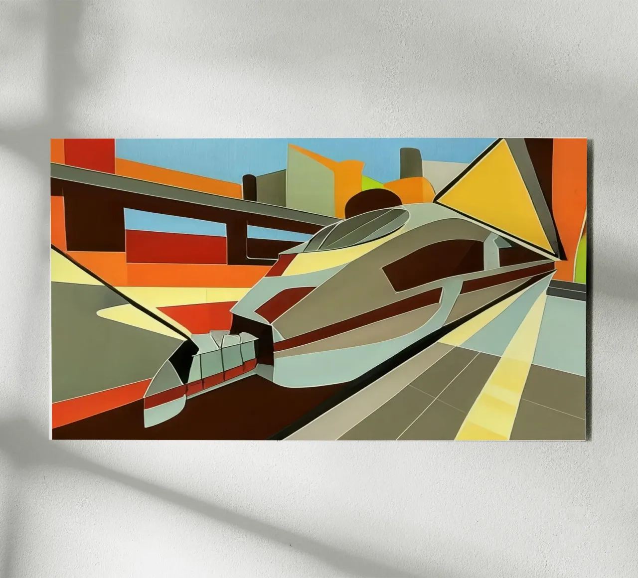 Escursione_vista dalla stazione_2 alluminio dibond da Abstract Art by LK