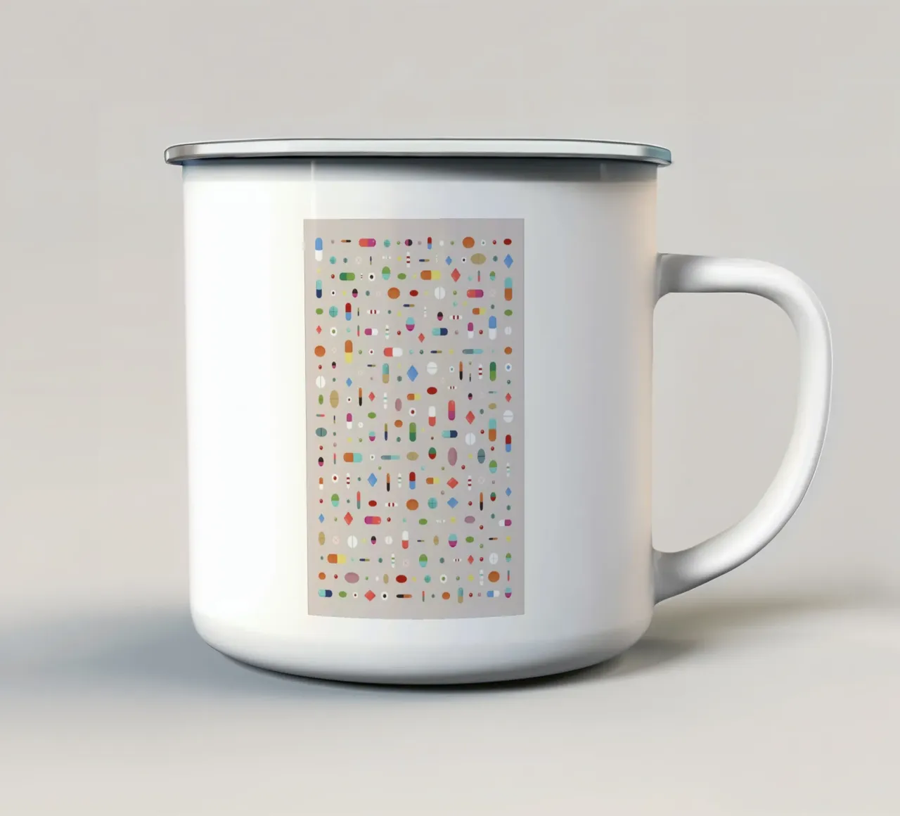 Pills tazza in smalto da Sarah Bühler