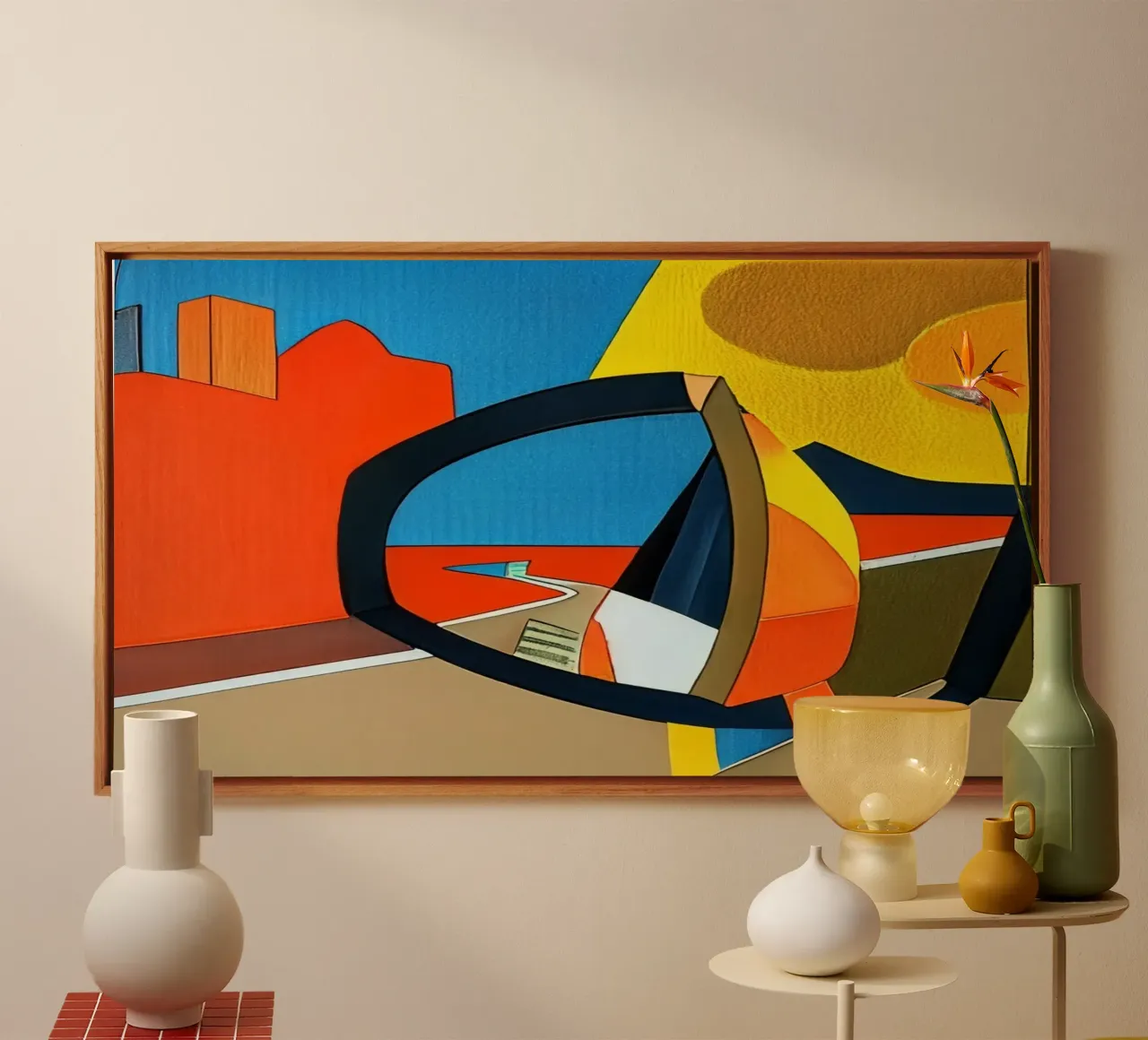 Specchio retrovisore tela da Abstract Art by LK
