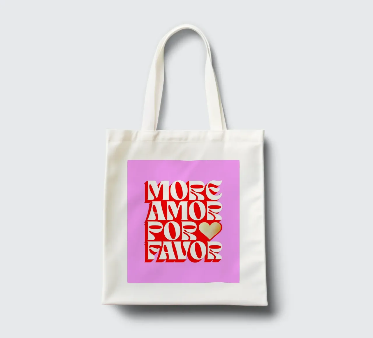 Altro Amor Por Favor - Amore in Dopamina borsa in juta da Dominique Vari Words