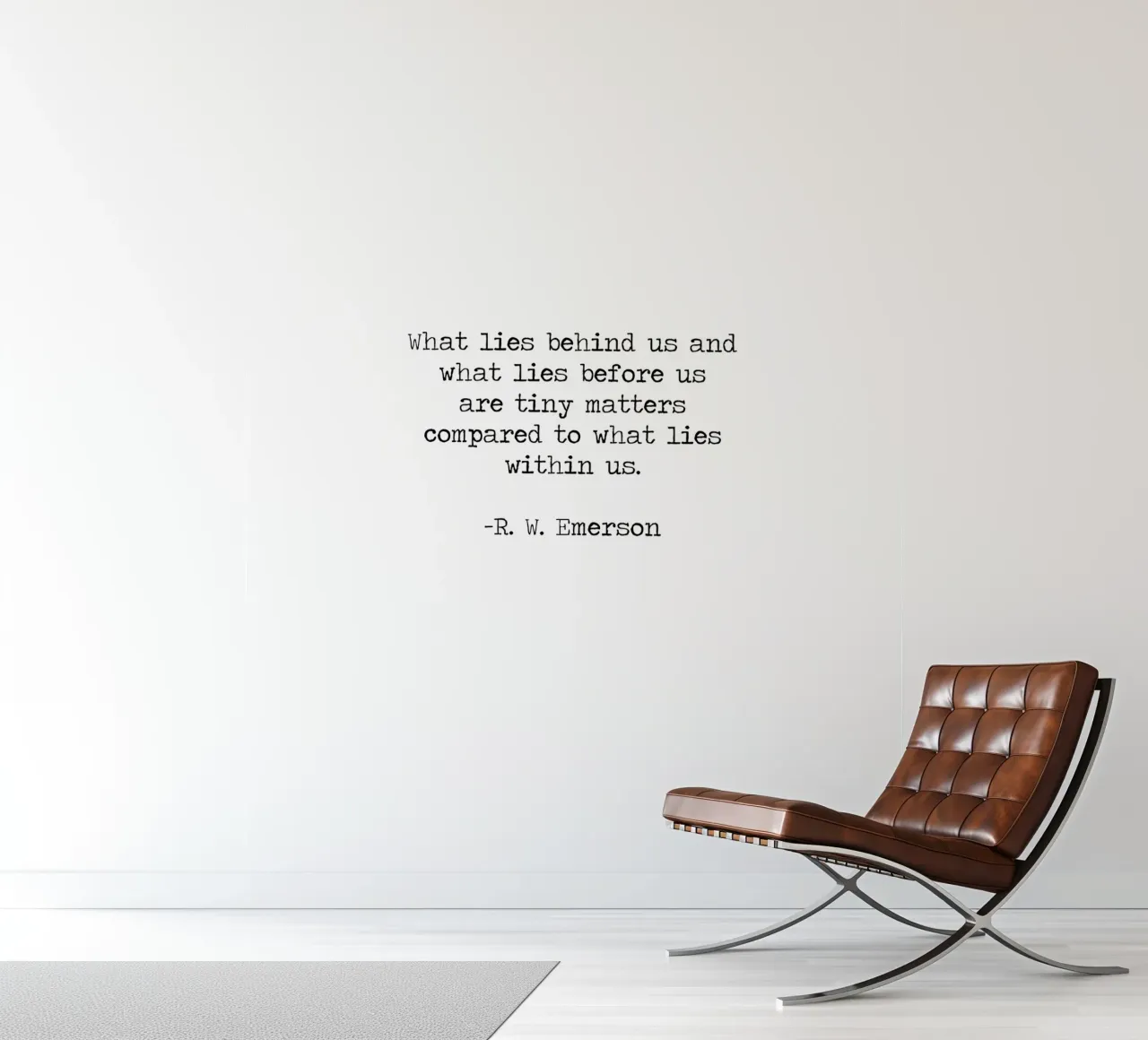 Tiny matters compared to what lies within us - Emerson quote photo wallpaper by Summer Soul Co. - Quotes