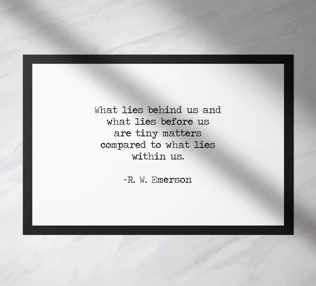 Le piccole cose contano in confronto a quello che c'è dentro di noi - Citazione di Emerson zerbino da Summer Soul Co. - Quotes