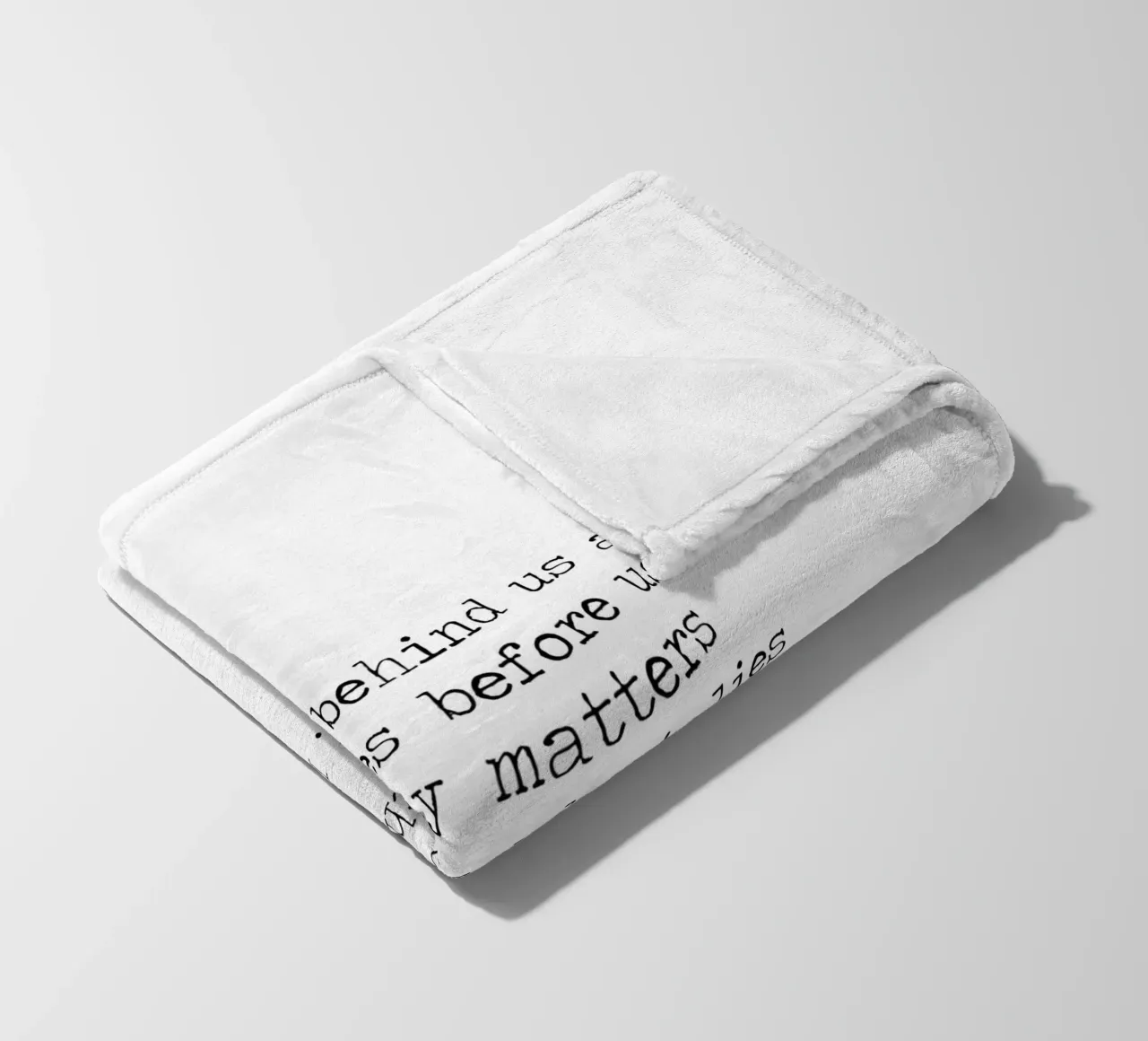 Le piccole cose contano in confronto a quello che c'è dentro di noi - Citazione di Emerson coperta in pile da Summer Soul Co. - Quotes