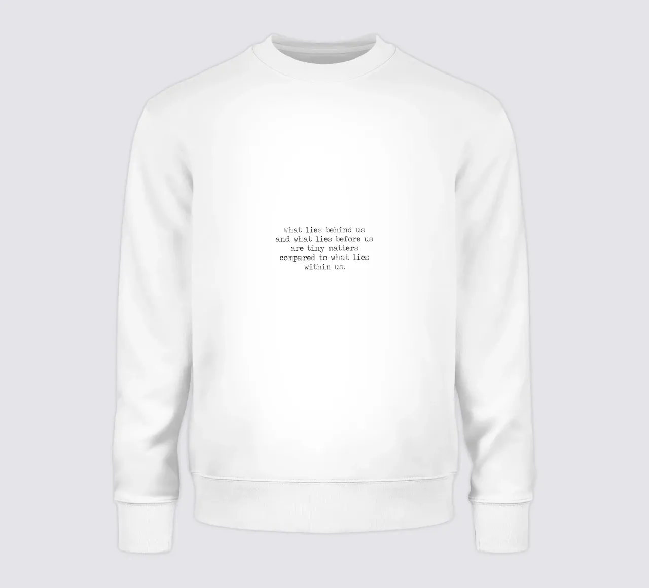 Poco importa comparado con lo que hay dentro de nosotros - Cita de Emerson sudadera de Summer Soul Co. - Quotes