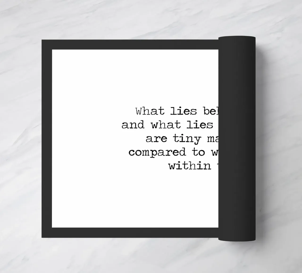 Le piccole cose contano in confronto a quello che c'è dentro di noi - Citazione di Emerson zerbino da Summer Soul Co. - Quotes