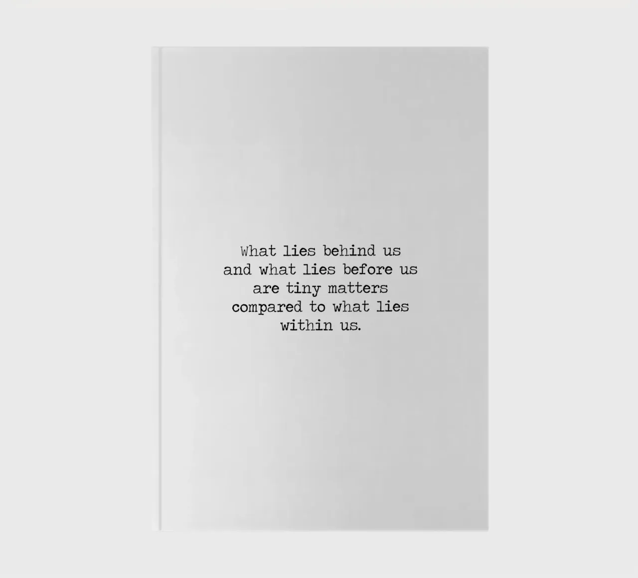 Tiny matters compared to what lies within us - Emerson quote notebook by Summer Soul Co. - Quotes