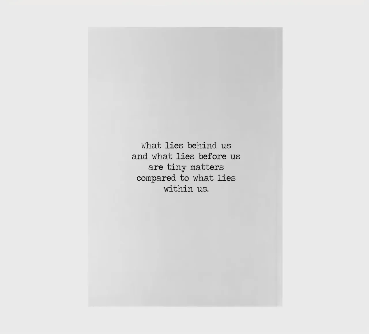 Tiny matters compared to what lies within us - Emerson quote notebook by Summer Soul Co. - Quotes