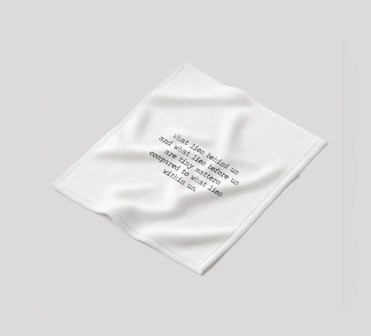 Le piccole cose contano in confronto a quello che c'è dentro di noi - Citazione di Emerson coperta in pile da Summer Soul Co. - Quotes