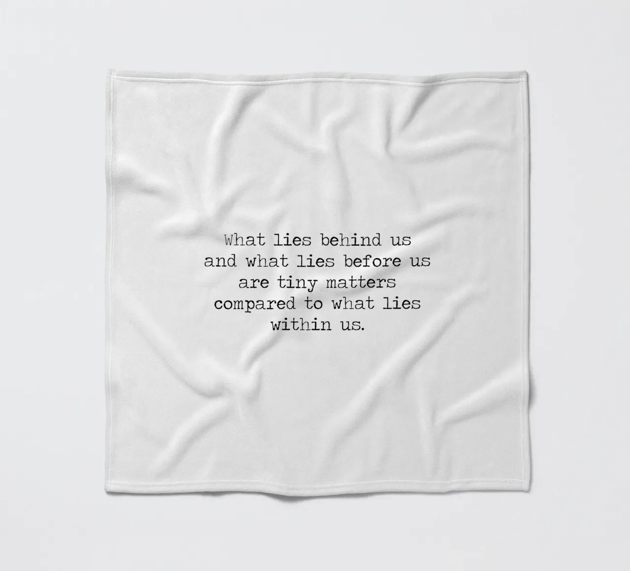 Le piccole cose contano in confronto a quello che c'è dentro di noi - Citazione di Emerson coperta in pile da Summer Soul Co. - Quotes