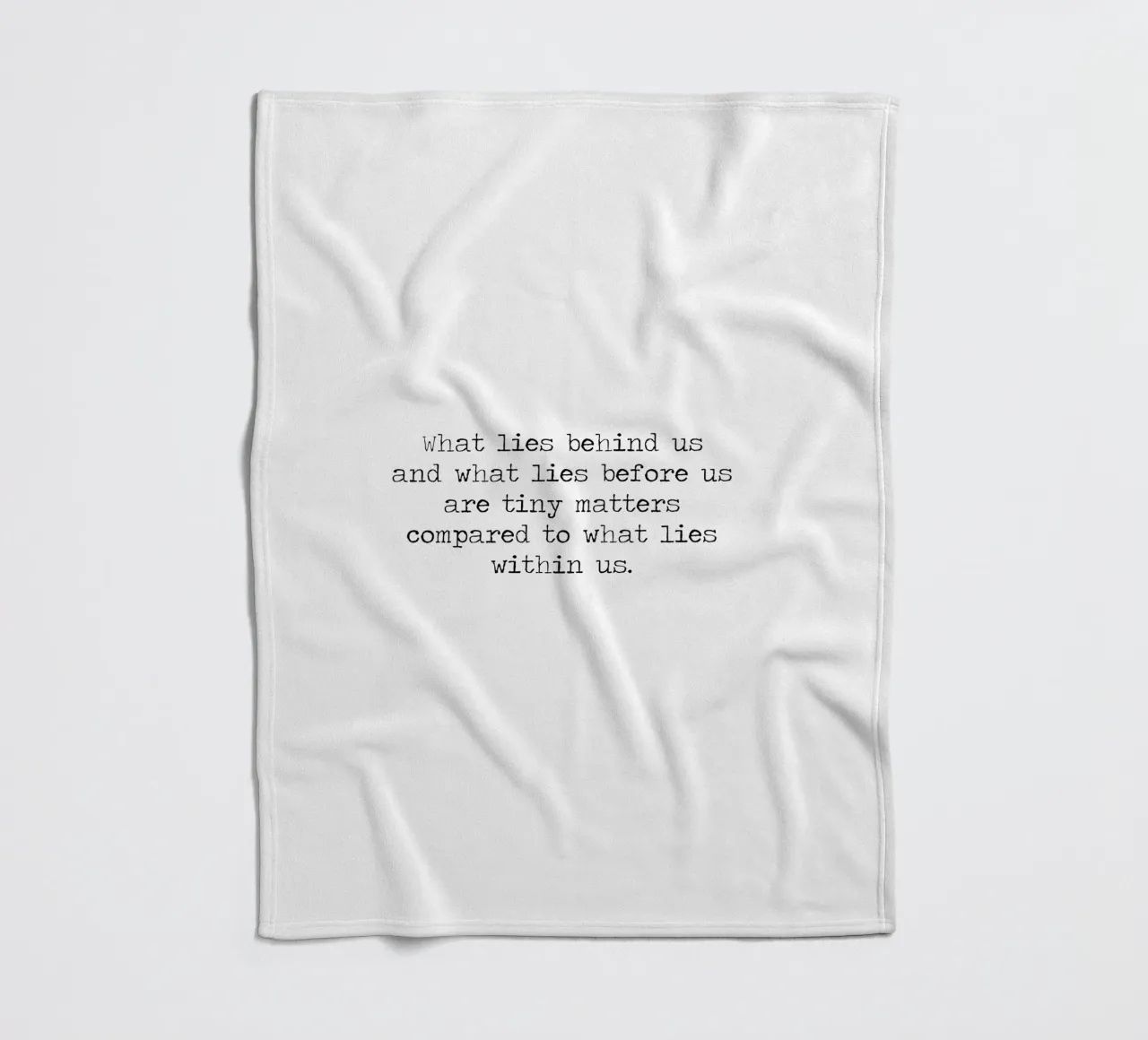 Le piccole cose contano in confronto a quello che c'è dentro di noi - Citazione di Emerson coperta in pile da Summer Soul Co. - Quotes