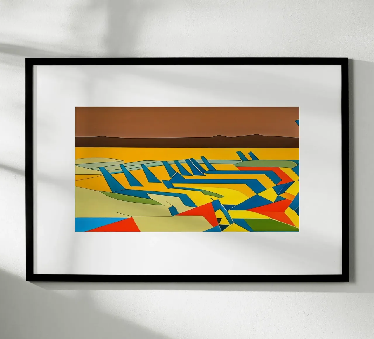 Aeroporto_1 poster con telaio in plastica da Abstract Art by LK