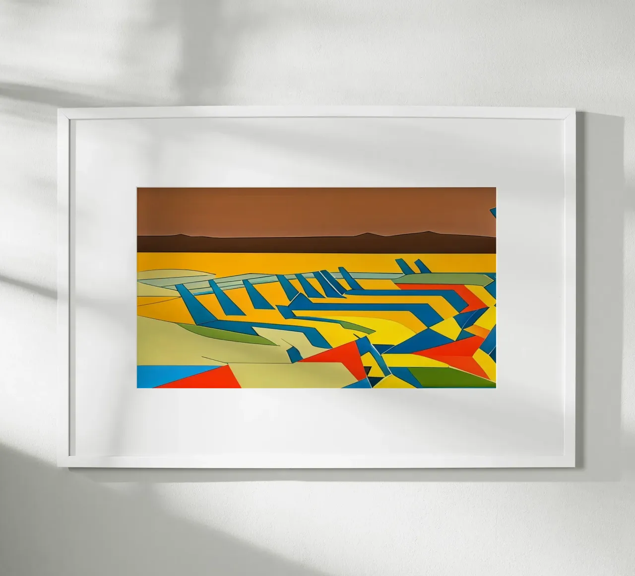 Aeroporto_1 poster con telaio in plastica da Abstract Art by LK