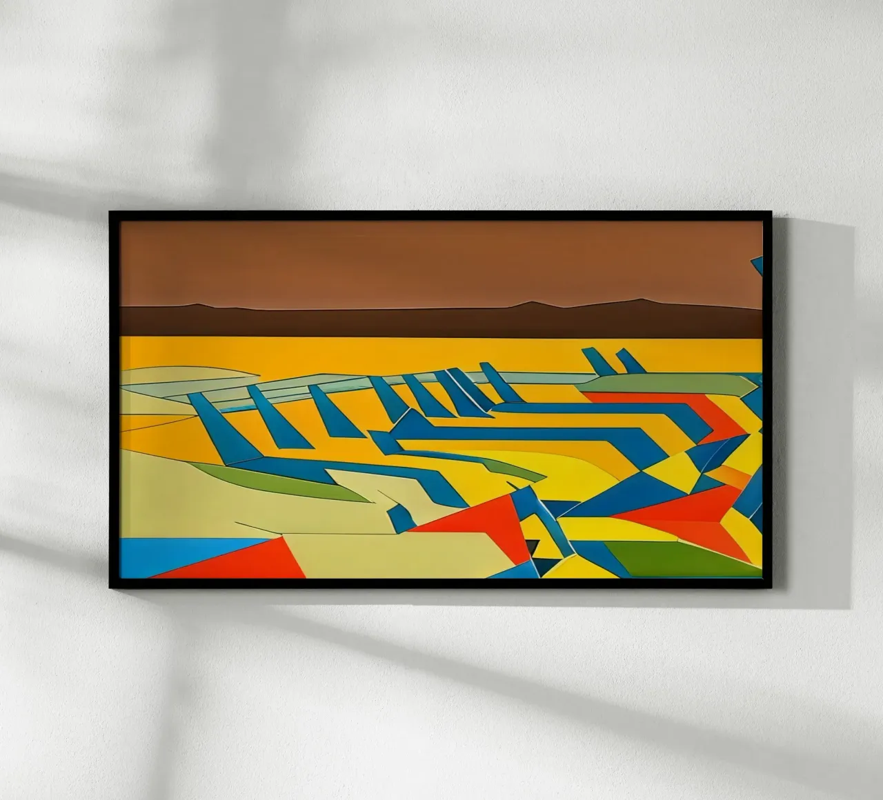 Aeroporto_1 poster con telaio in plastica da Abstract Art by LK