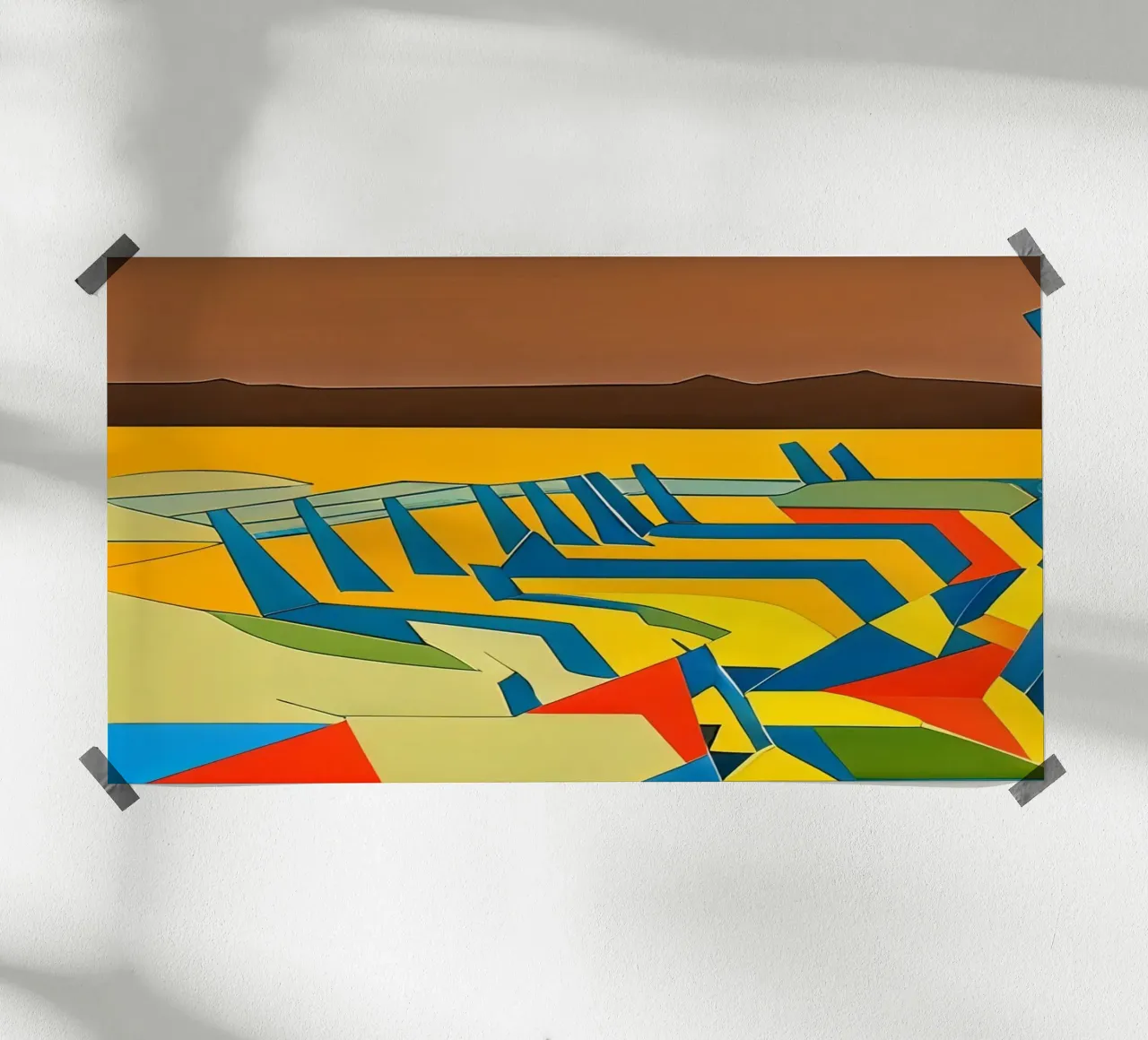 Aeroporto_1 poster con telaio in plastica da Abstract Art by LK