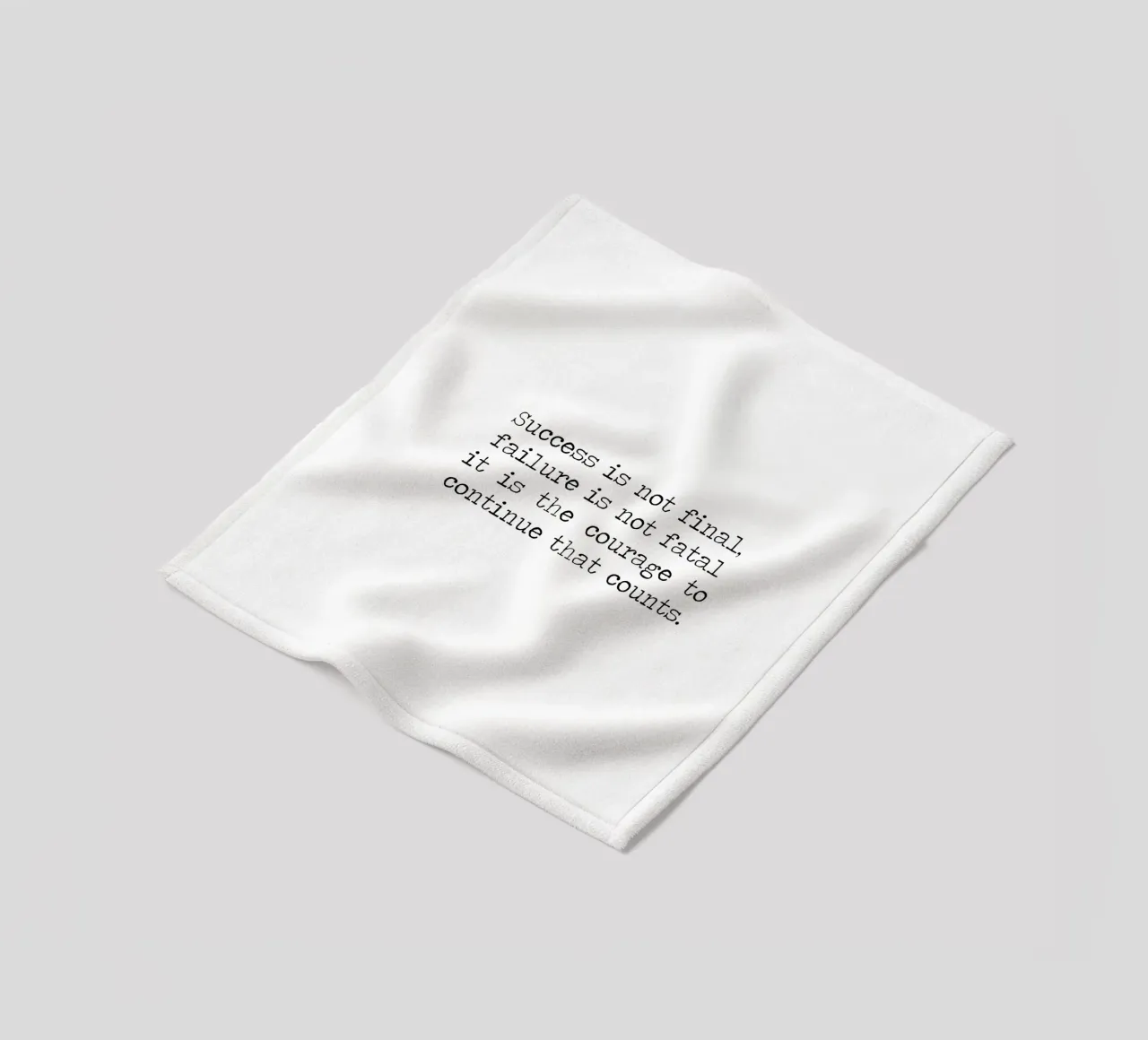 Success if not final, failure is not fatal. Courage quote fleece blanket by Summer Soul Co. - Quotes