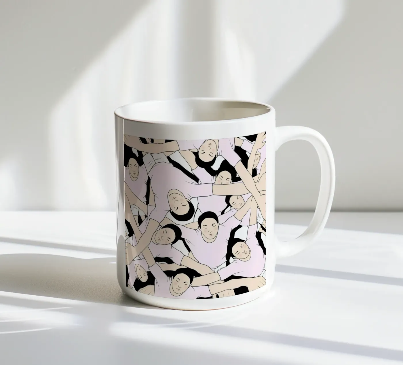 Shadows ceramic mug by Ruei