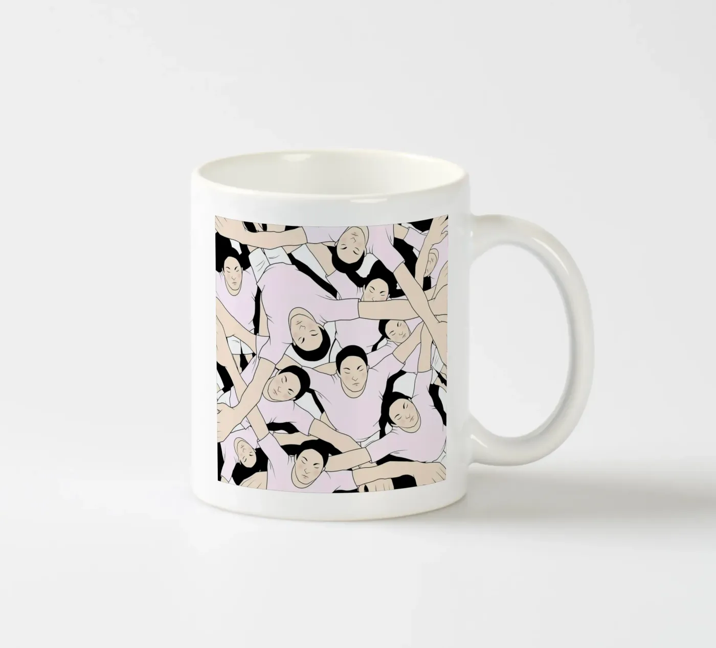 Shadows ceramic mug by Ruei