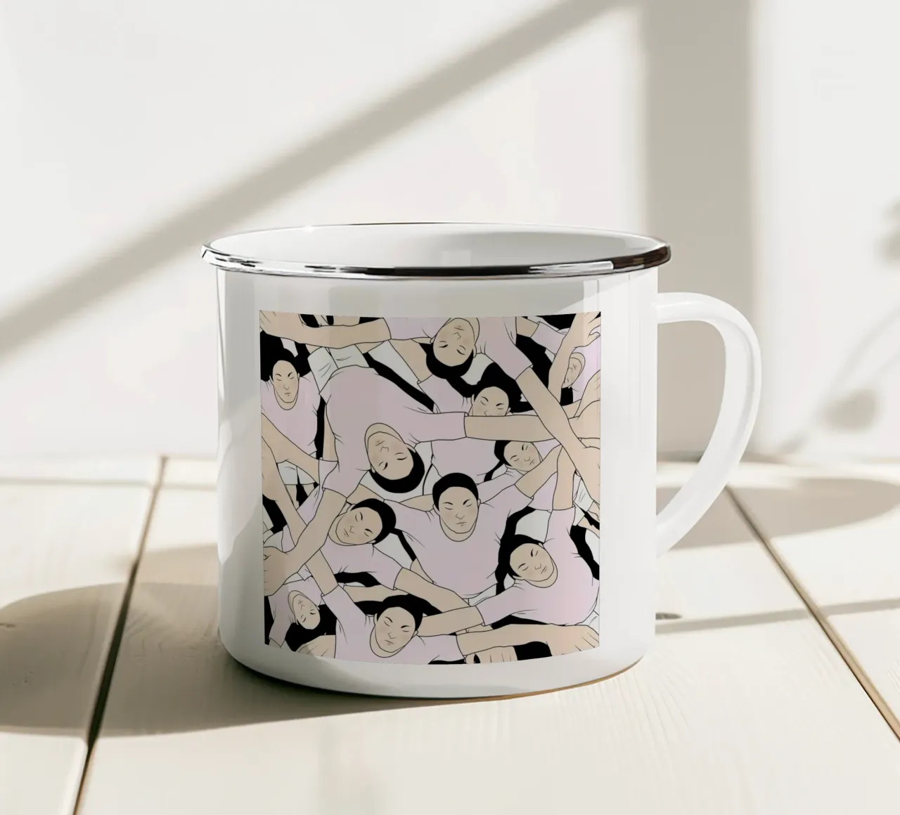 Shadows taza de esmalte de Ruei
