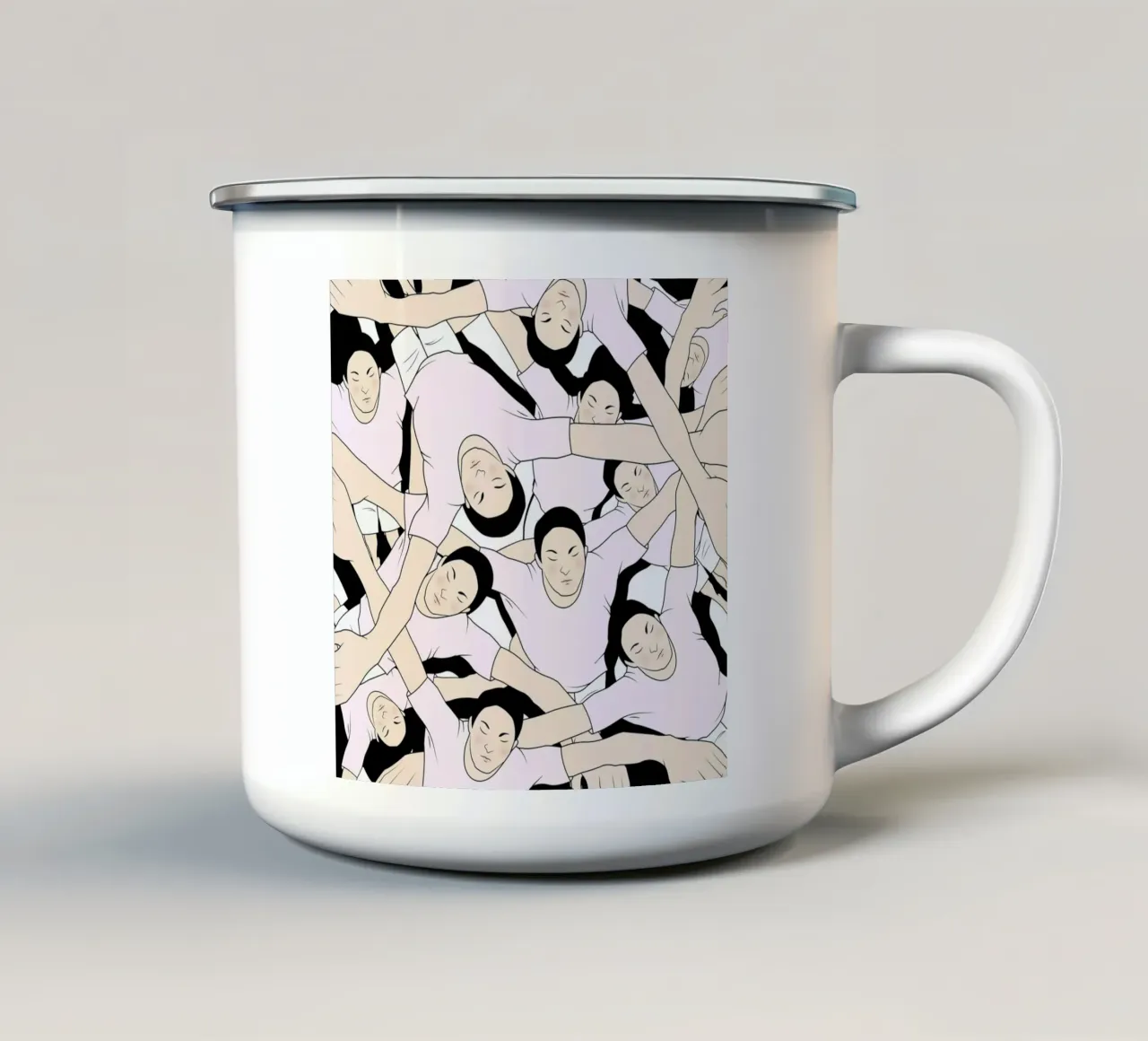 Shadows taza de esmalte de Ruei