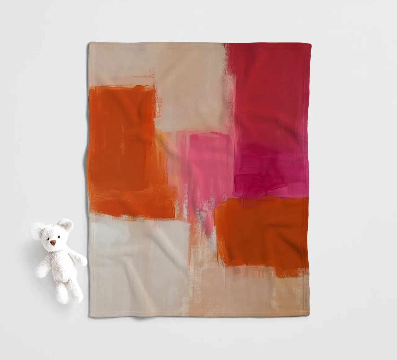 Abstrakte Farben Fleecedecke von Katja Stehle Design