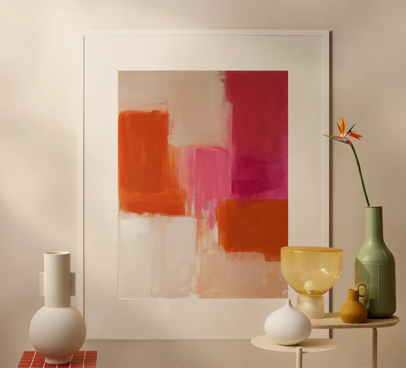 Abstract colours poster by Katja Stehle Design