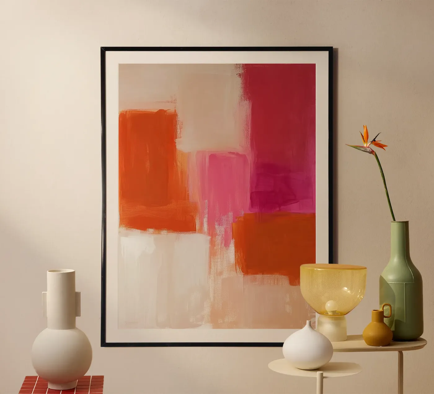 Abstract colours poster by Katja Stehle Design
