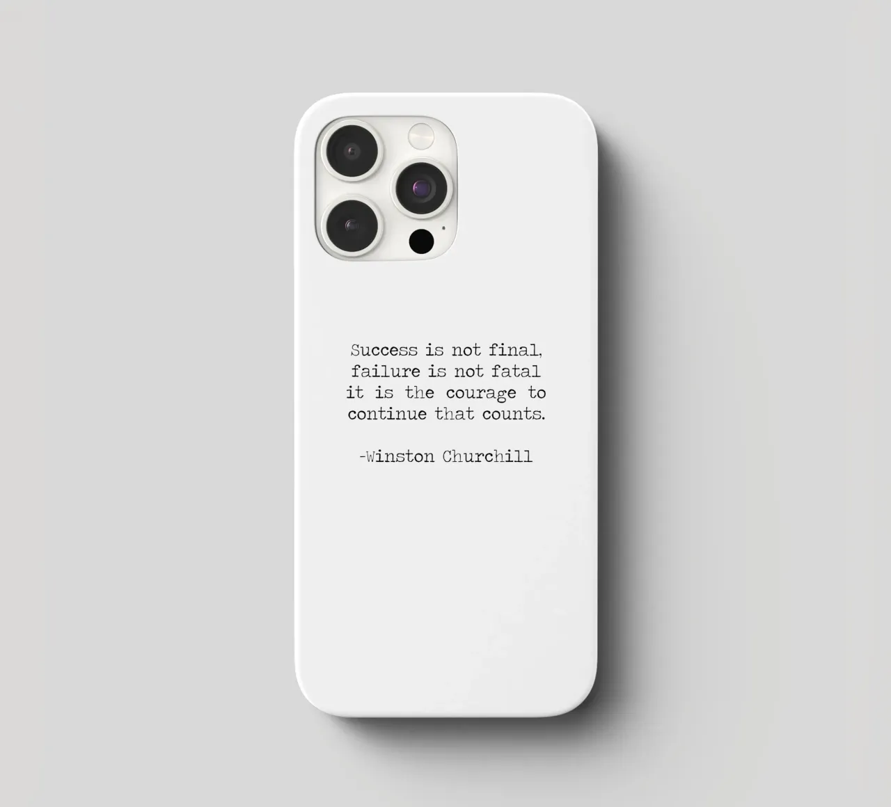 Success if not final, failure is not fatal. Courage quote iphone case by Summer Soul Co. - Quotes