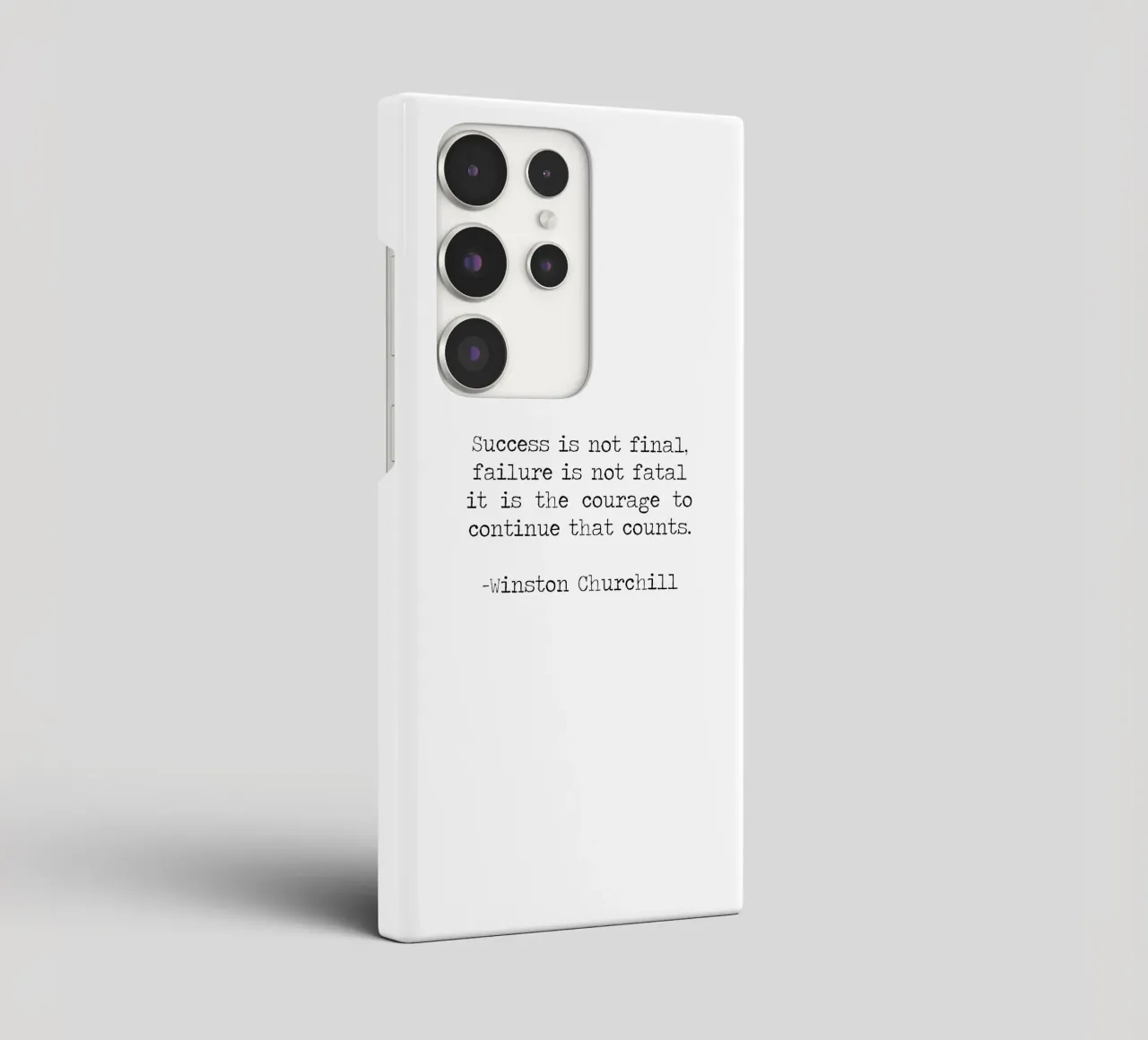 Success if not final, failure is not fatal. Courage quote samsung phone case by Summer Soul Co. - Quotes