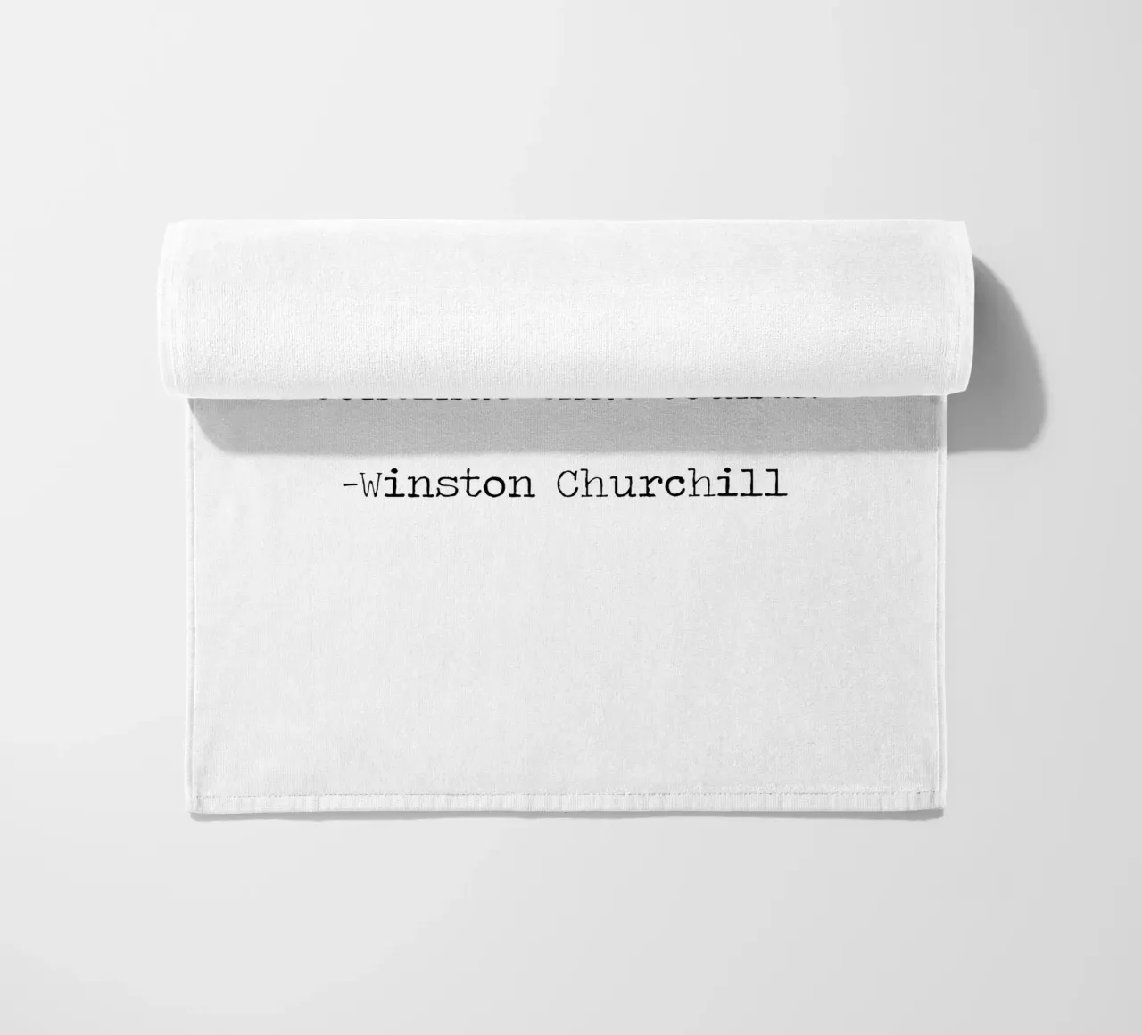 Success if not final, failure is not fatal. Courage quote beach towel by Summer Soul Co. - Quotes